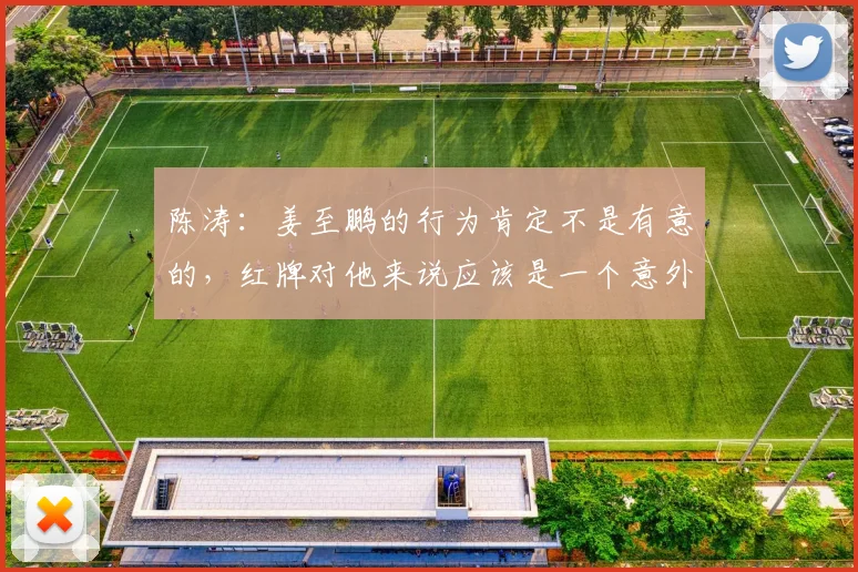 陈涛：姜至鹏的行为肯定不是有意的，红牌对他来说应该是一个意外